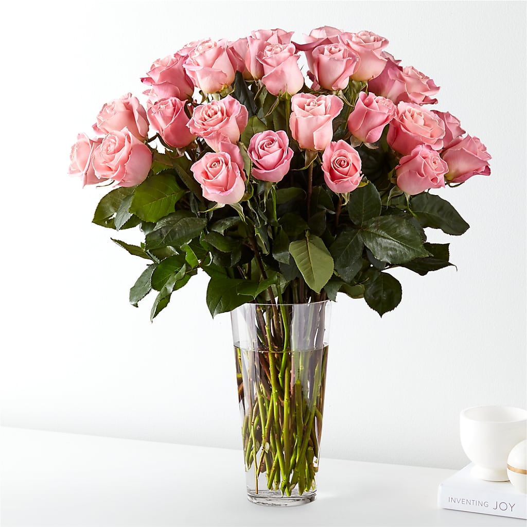 Long Stem Pink Rose Bouquet – Babes Floral Design Llc, Old Fort NC