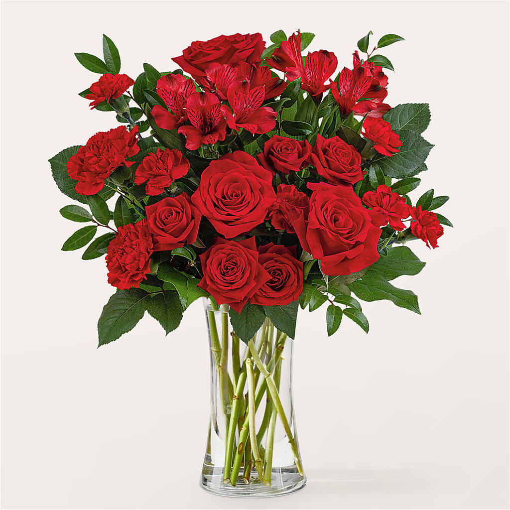 Brilliant Ruby Bouquet – Babes Floral Design Llc, Old Fort NC