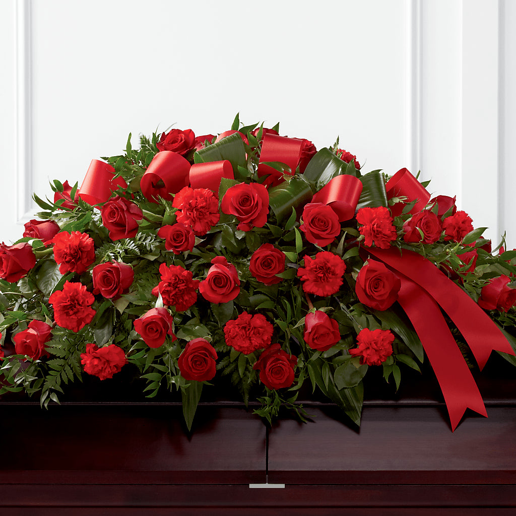 Tribute of Life Casket Spray – Babes Floral Design Llc, Old Fort NC