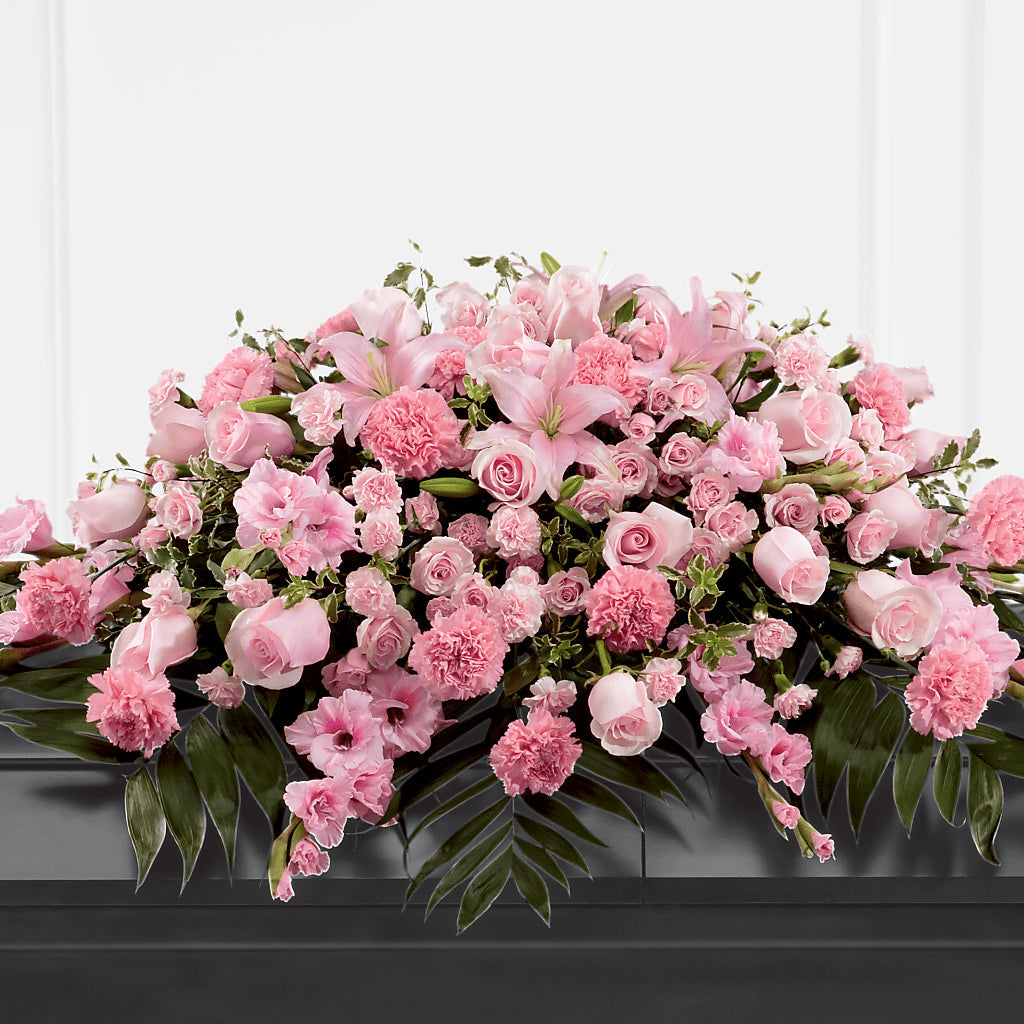 Garden of Comfort Casket Spray (Standard) – Babes Floral Design Llc, Old Fort NC