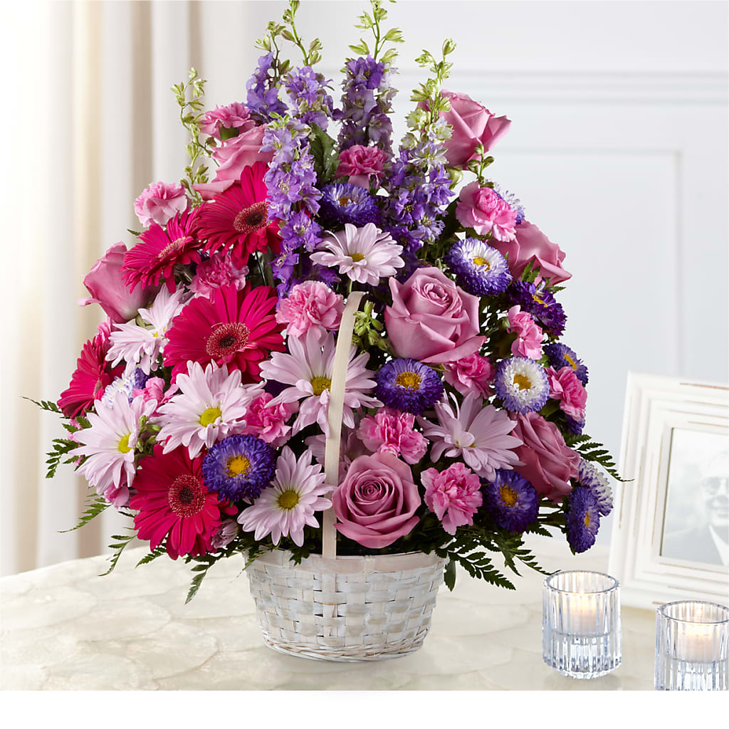 Pastel Peace Basket – Babes Floral Design Llc, Old Fort NC
