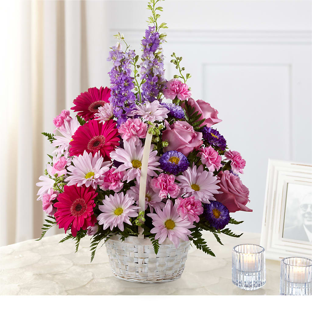 Pastel Peace Basket – Babes Floral Design Llc, Old Fort NC