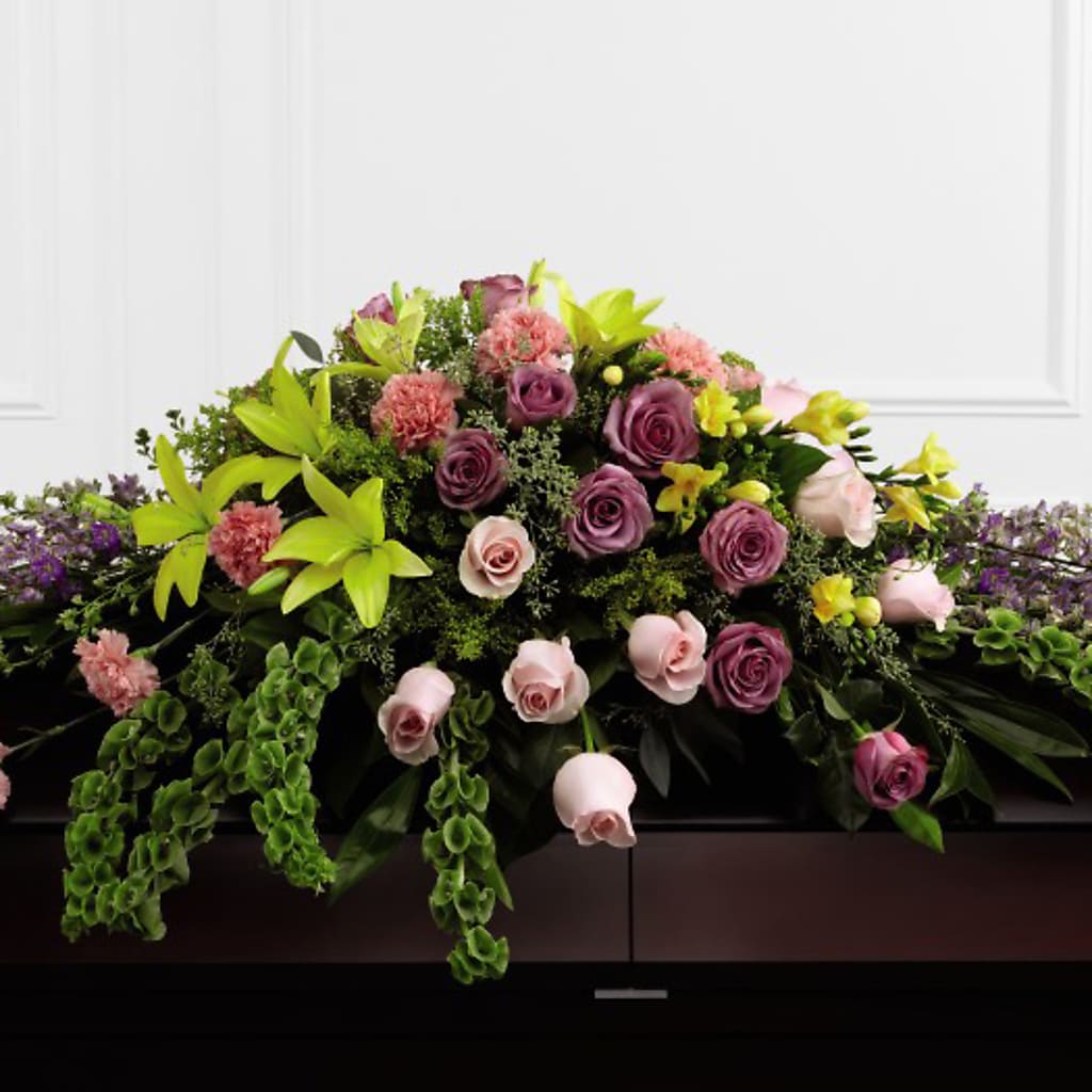 Forever Beloved Casket Spray – Babes Floral Design Llc, Old Fort NC