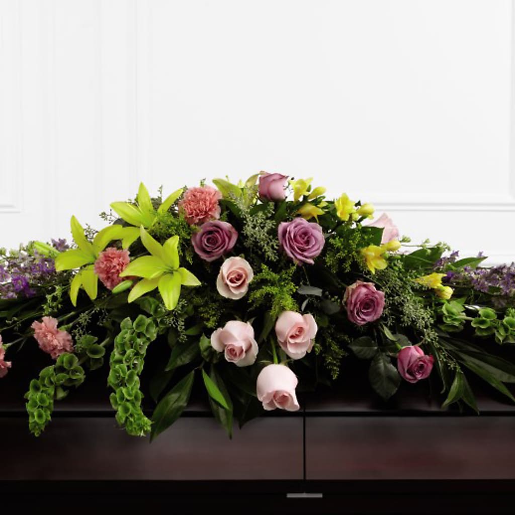 Forever Beloved Casket Spray – Babes Floral Design Llc, Old Fort NC