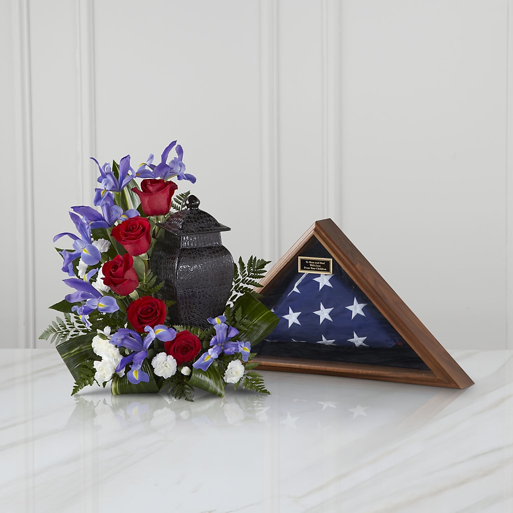 Patriotic Tribute Arrangement – Babes Floral Design Llc, Old Fort NC
