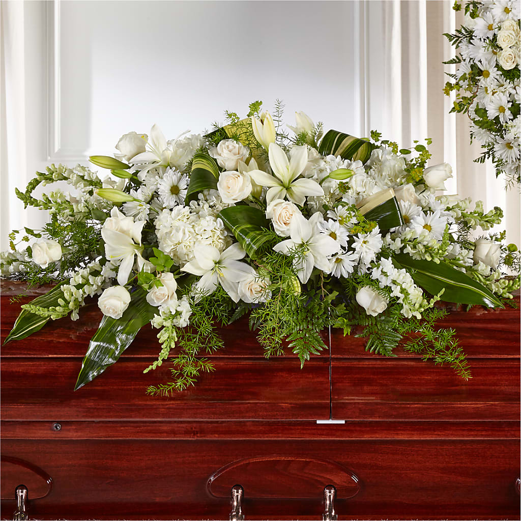 Abundance Casket Spray – Babes Floral Design Llc, Old Fort NC