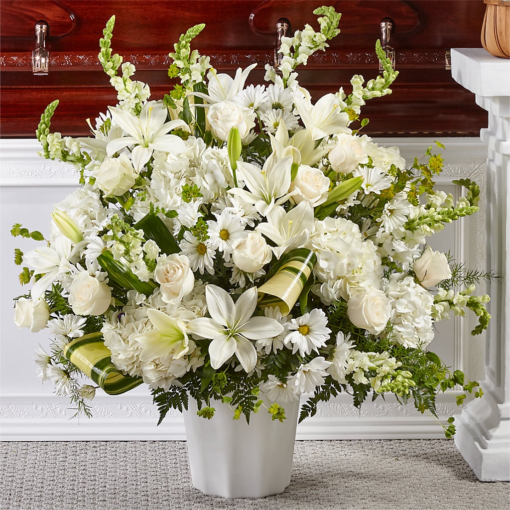 Thoughts of Tranquility Floor Basket – Babes Floral Design Llc, Old Fort NC