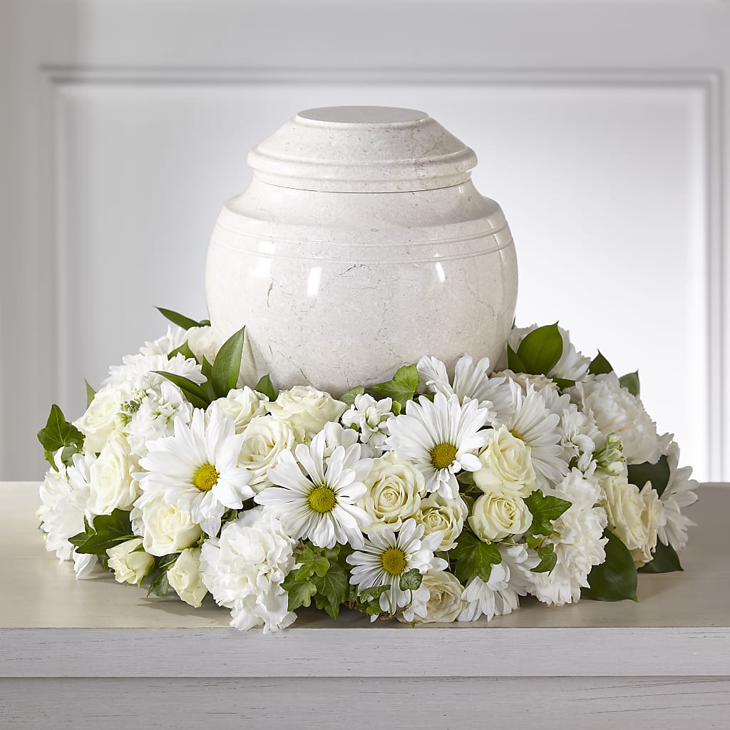 Ivory Gardens Cremation Adornment – Babes Floral Design Llc, Old Fort NC