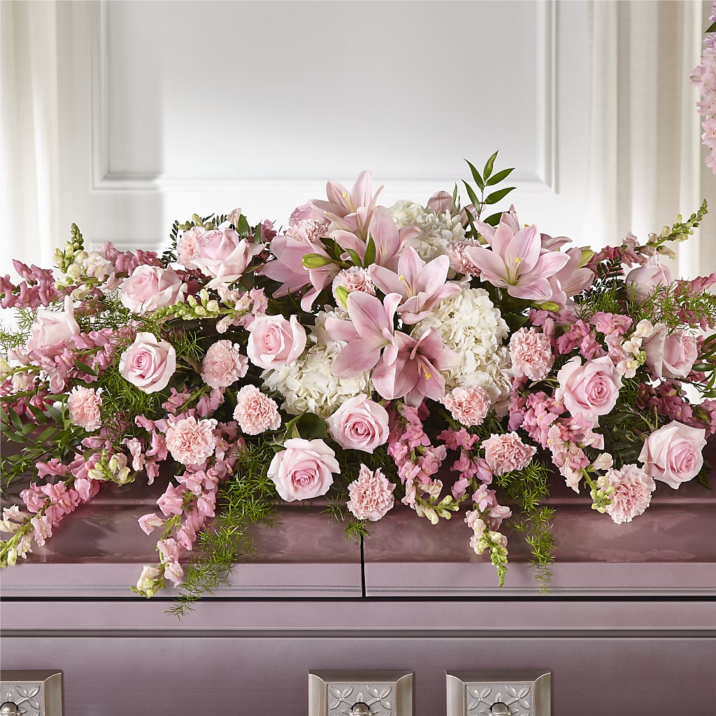 Life & Remembrance Casket Spray – Babes Floral Design Llc, Old Fort NC