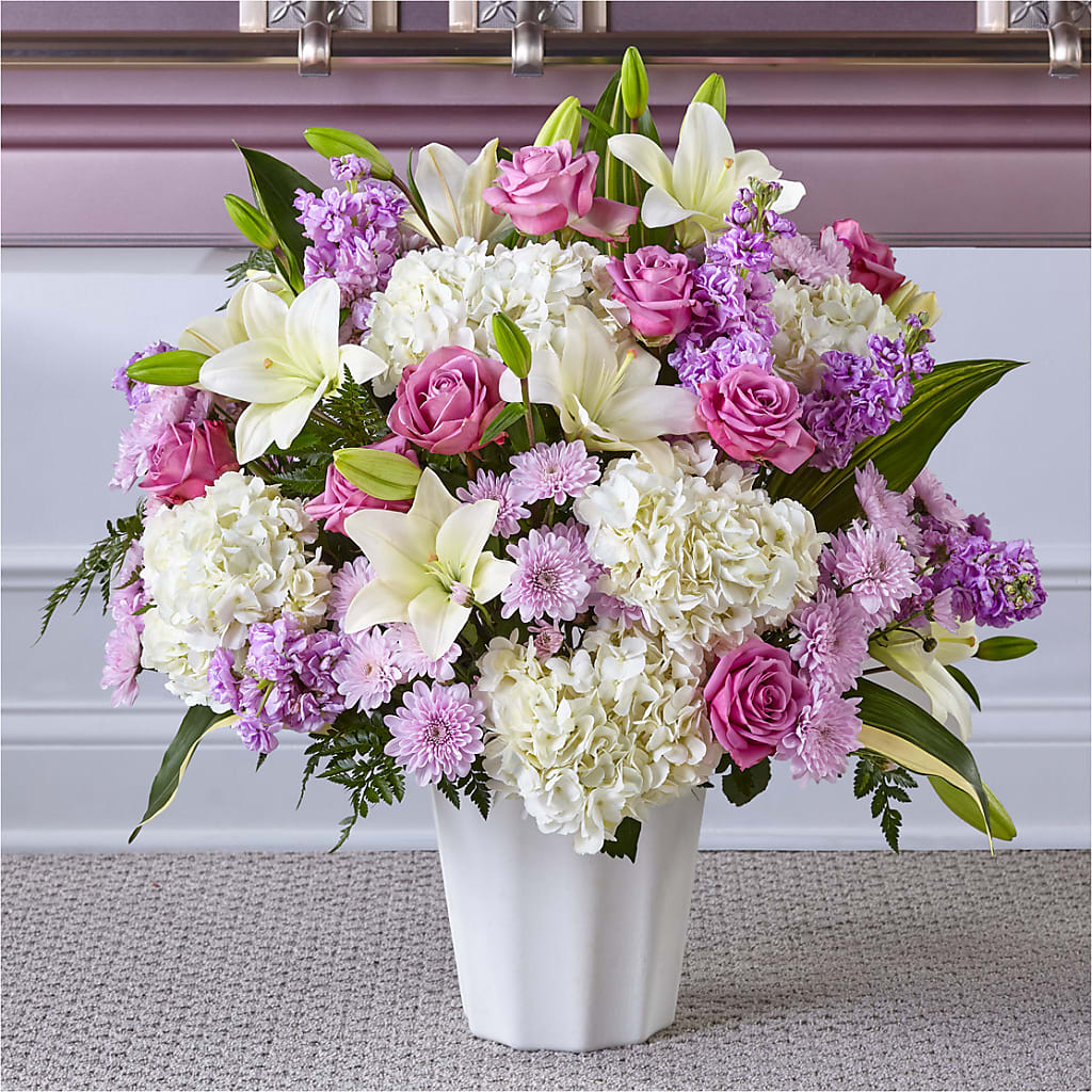 Heaven Sent Floor Basket – Babes Floral Design Llc, Old Fort NC