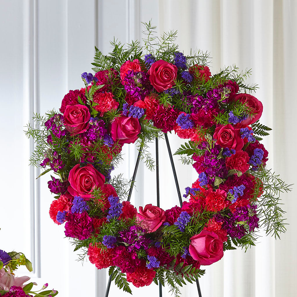 Calming Colors Wreath – Babes Floral Design Llc, Old Fort NC