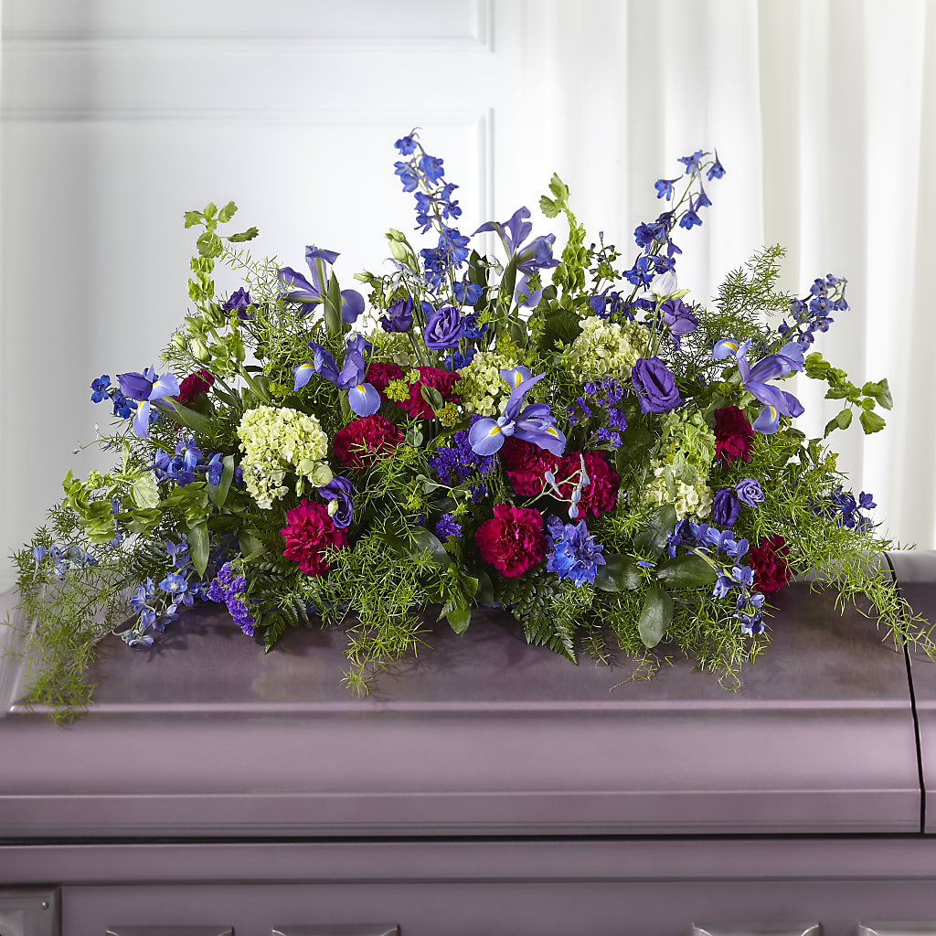 Always Treasured Casket Spray – Babes Floral Design Llc, Old Fort NC