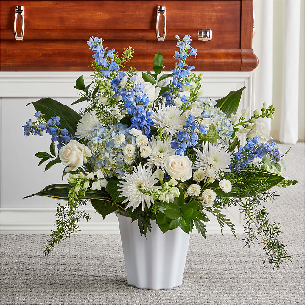 Everlasting Memories Floor Basket – Babes Floral Design Llc, Old Fort NC
