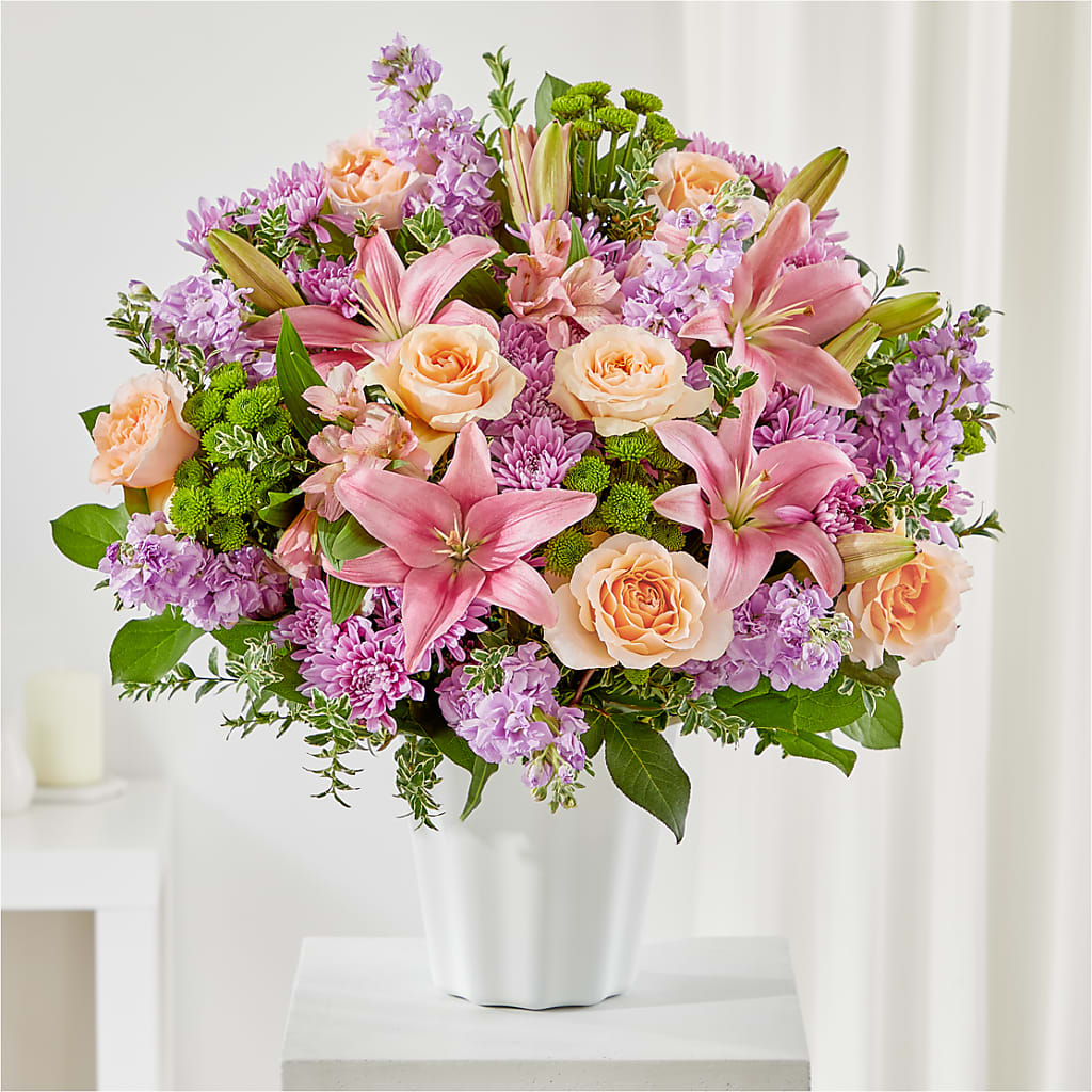 Supportive Embrace Tabletop Basket – Babes Floral Design Llc, Old Fort NC