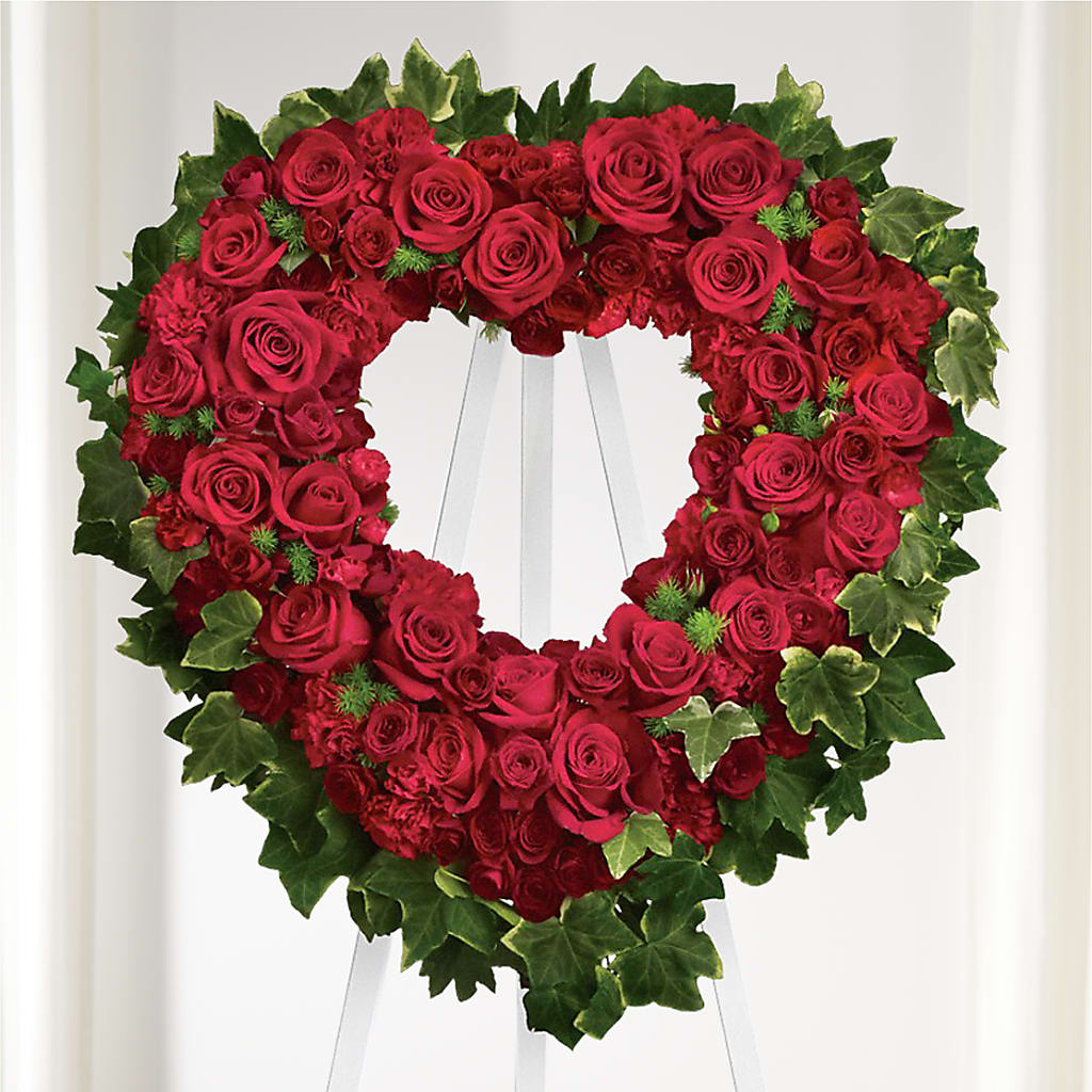 Wholehearted Standing Spray – Babes Floral Design Llc, Old Fort NC