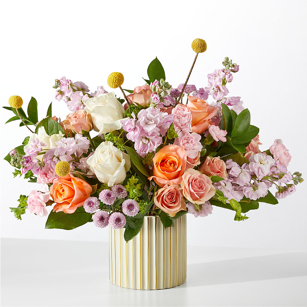 French Market Bouquet with Ivory Vase – Babes Floral Design Llc, Old Fort NC