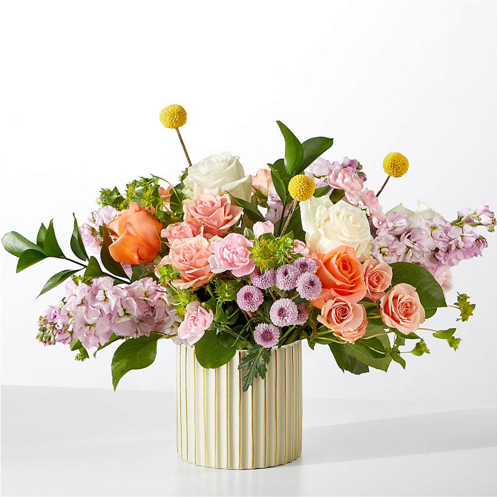 French Market Bouquet with Ivory Vase – Babes Floral Design Llc, Old Fort NC