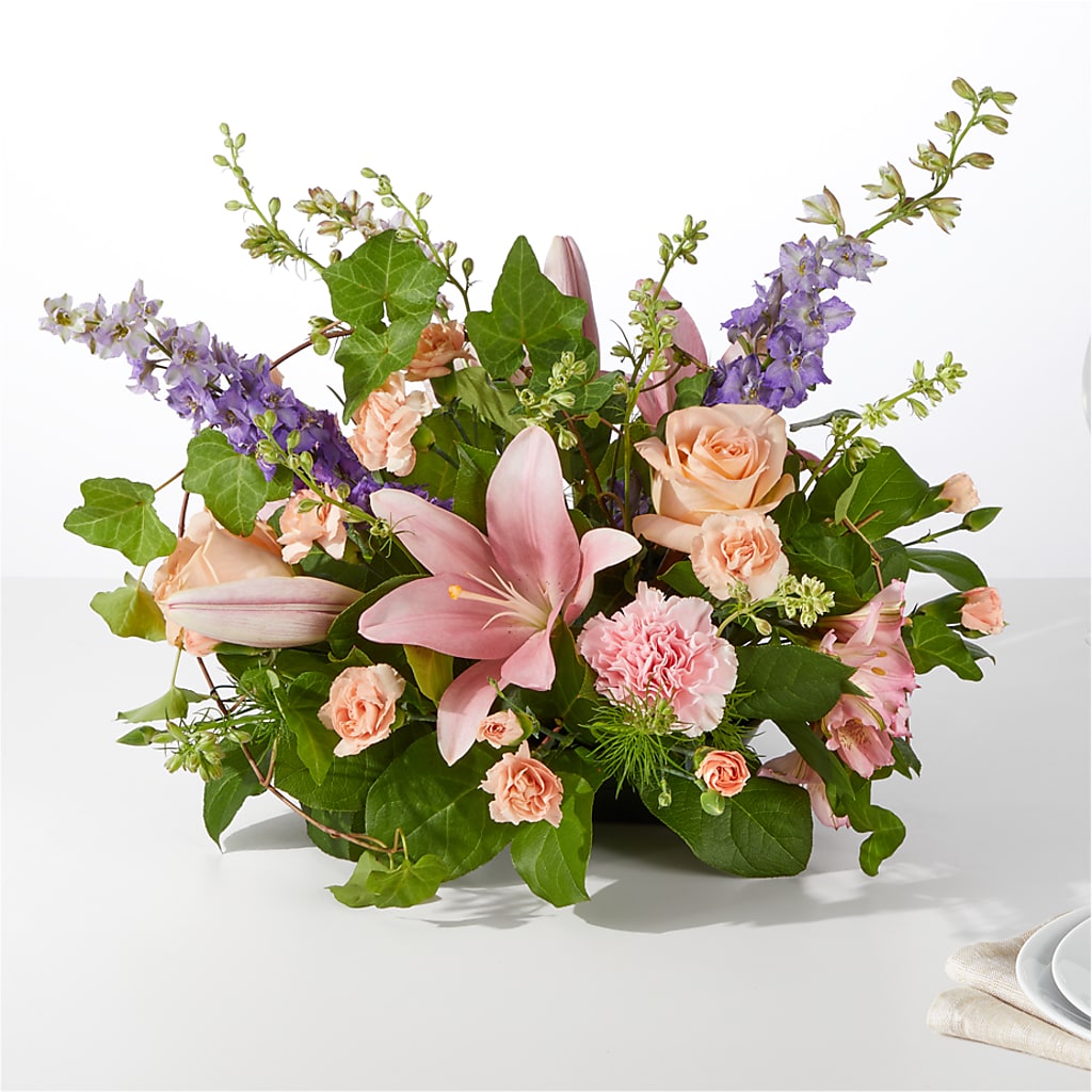 Blossom Time Centerpiece – Babes Floral Design Llc, Old Fort NC