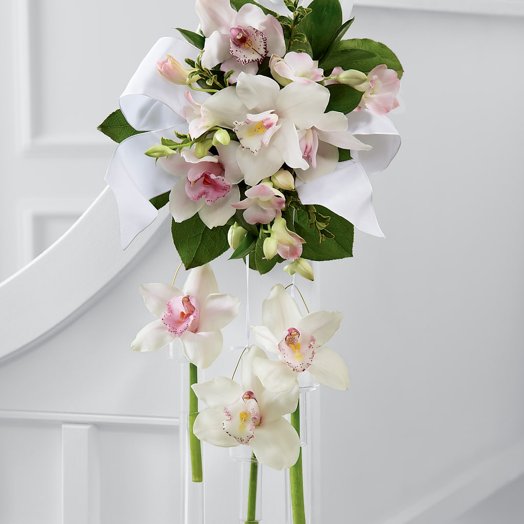 Perfect Entrance Pew Arrangement – Babes Floral Design Llc, Old Fort NC
