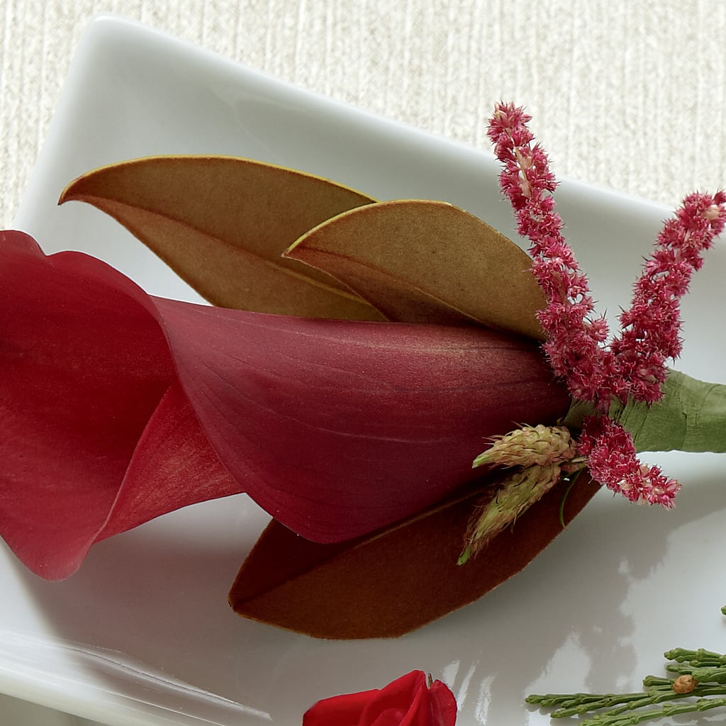 Red Calla Boutonniere – Babes Floral Design Llc, Old Fort NC