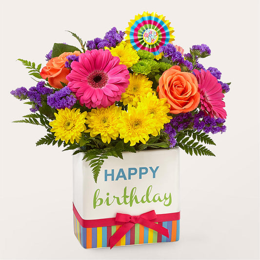 Birthday Brights Bouquet –  Babes Floral Design Llc, Old Fort NC
