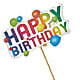 Happy Birthday Pick –  Babes Floral Design Llc, Old Fort NC