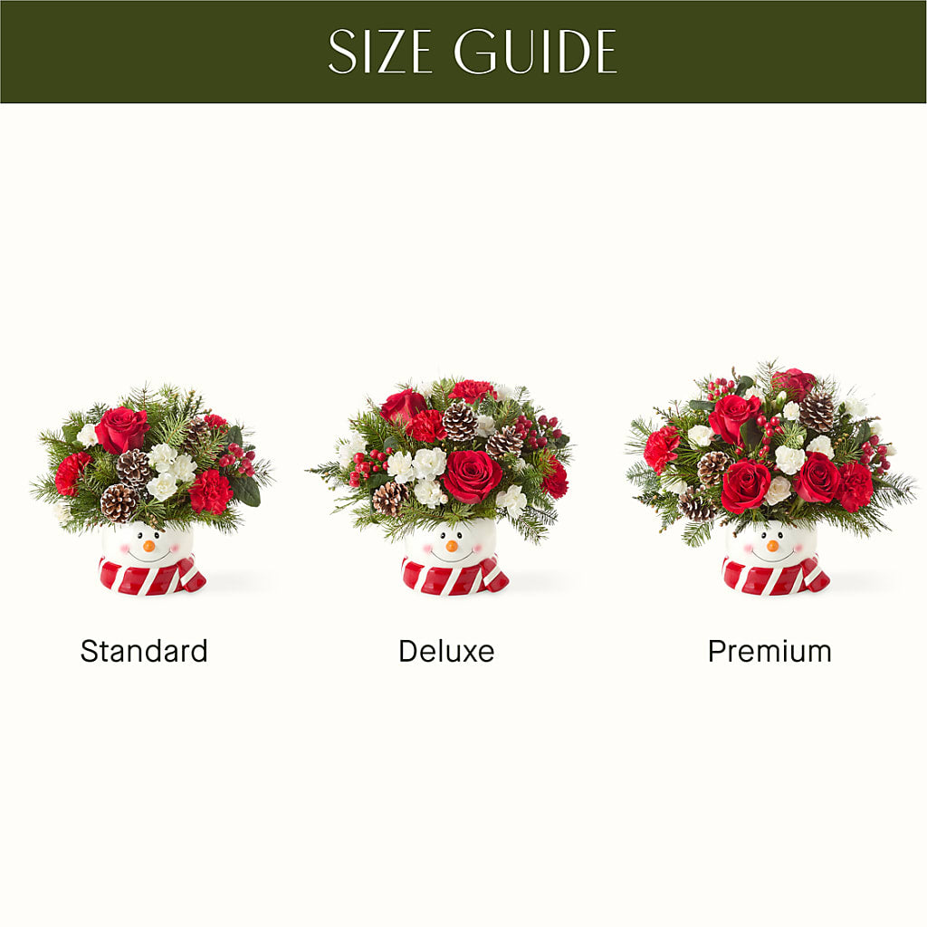 Jolly Snowman Bouquet –  Babes Floral Design Llc, Old Fort NC