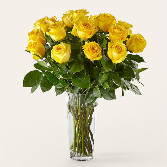 Long Stem Yellow Rose Bouquet –  Babes Floral Design Llc, Old Fort NC