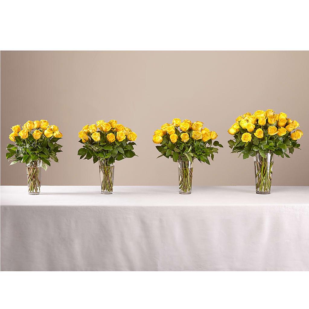 Long Stem Yellow Rose Bouquet –  Babes Floral Design Llc, Old Fort NC