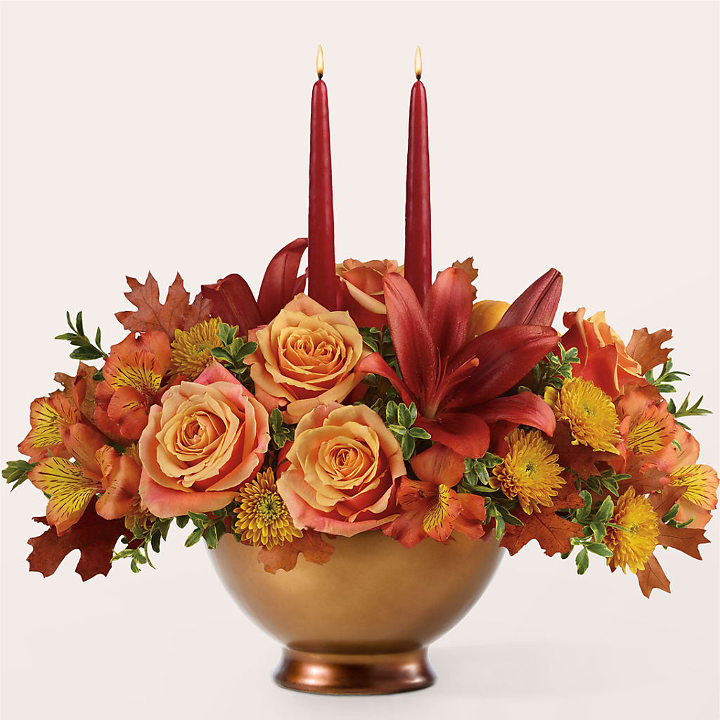 Harvest Table Centerpiece –  Babes Floral Design Llc, Old Fort NC