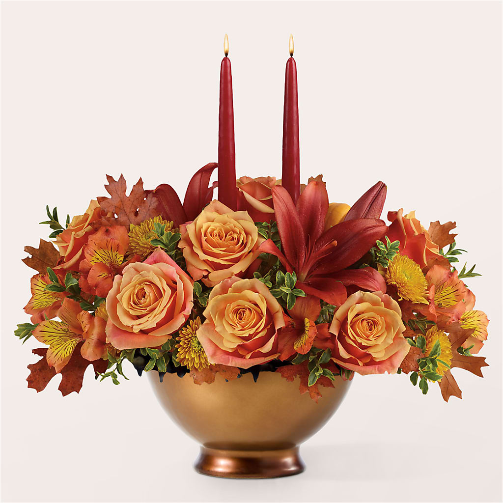 Harvest Table Centerpiece –  Babes Floral Design Llc, Old Fort NC