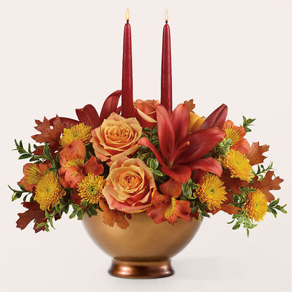 Harvest Table Centerpiece –  Babes Floral Design Llc, Old Fort NC