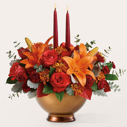 Fruits of Fall Centerpiece –  Babes Floral Design Llc, Old Fort NC