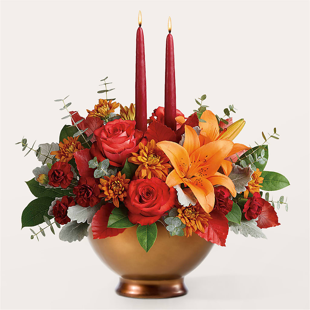 Fruits of Fall Centerpiece –  Babes Floral Design Llc, Old Fort NC
