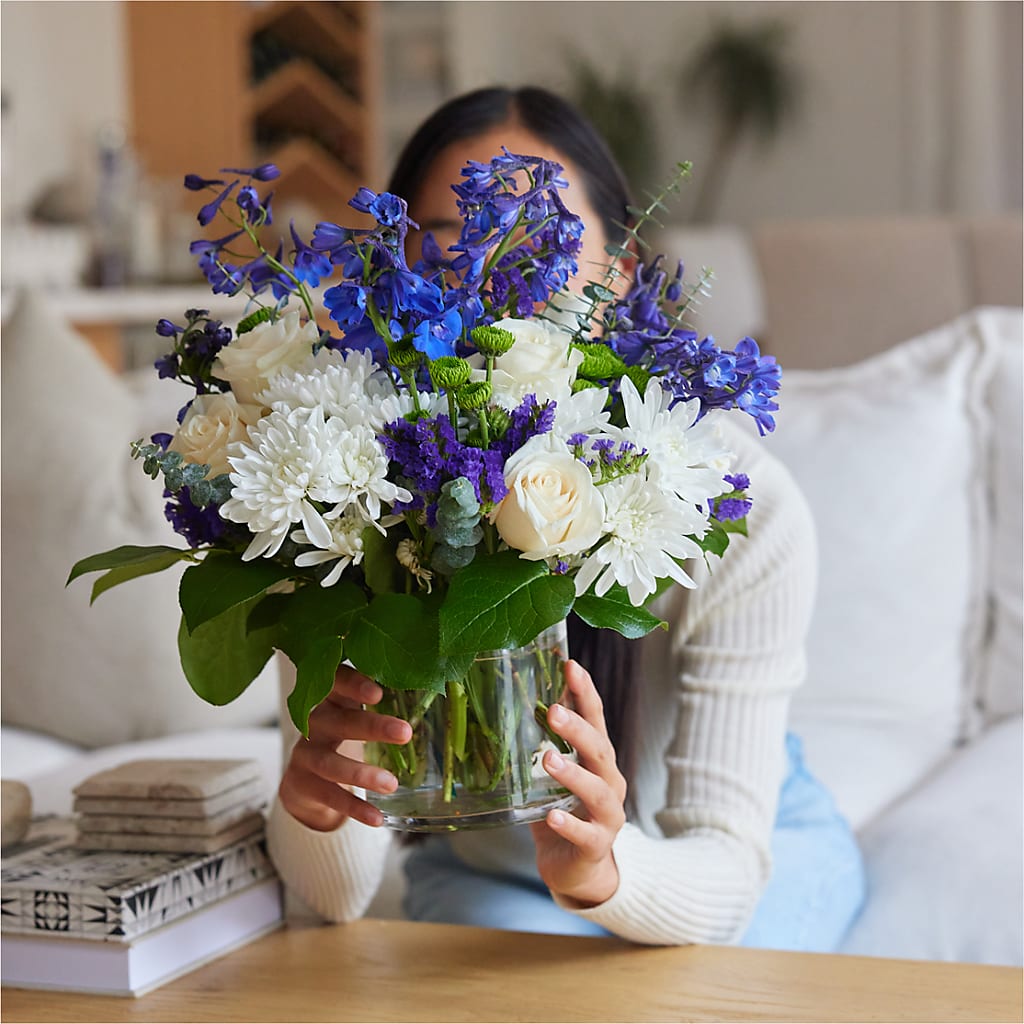 Cerulean Waves Bouquet –  Babes Floral Design Llc, Old Fort NC