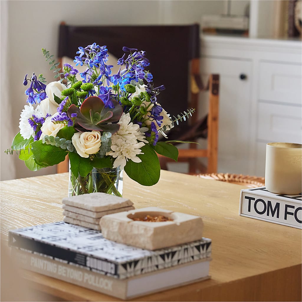 Cerulean Waves Bouquet –  Babes Floral Design Llc, Old Fort NC