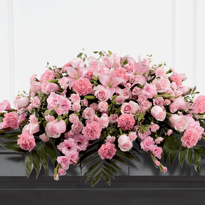 Garden of Comfort Casket Spray (Standard) –  Babes Floral Design Llc, Old Fort NC