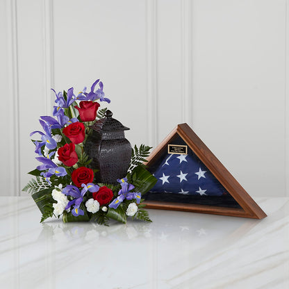 Patriotic Tribute Arrangement –  Babes Floral Design Llc, Old Fort NC