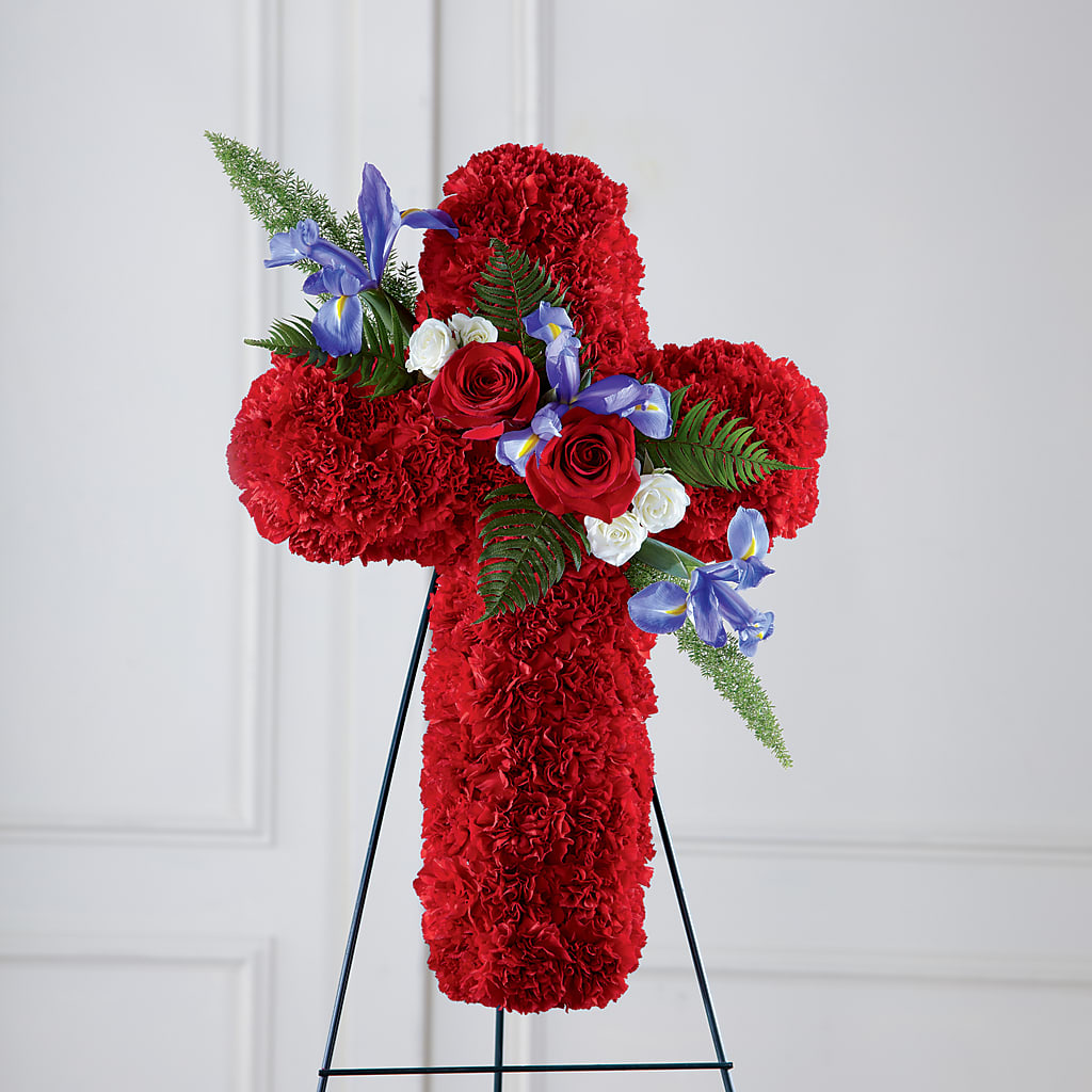 Faithful Hero Floral Cross –  Babes Floral Design Llc, Old Fort NC