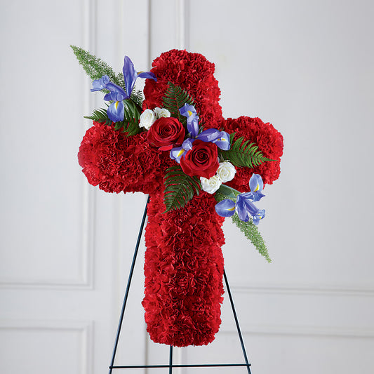 Faithful Hero Floral Cross –  Babes Floral Design Llc, Old Fort NC