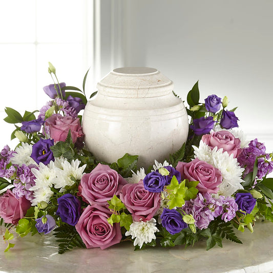 Blooming Sympathy Cremation Adornment –  Babes Floral Design Llc, Old Fort NC