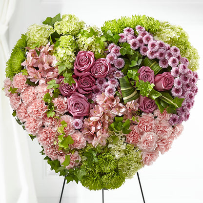 Heartwarming Standing Heart –  Babes Floral Design Llc, Old Fort NC