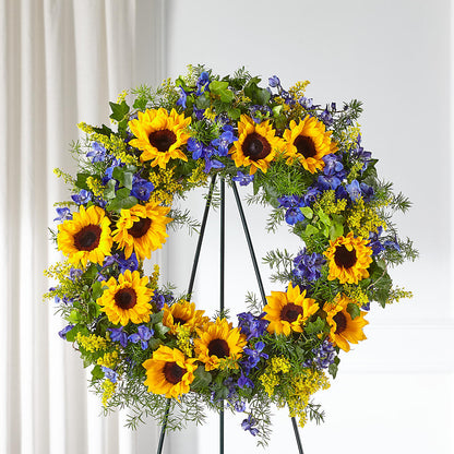Bright Rays Wreath –  Babes Floral Design Llc, Old Fort NC