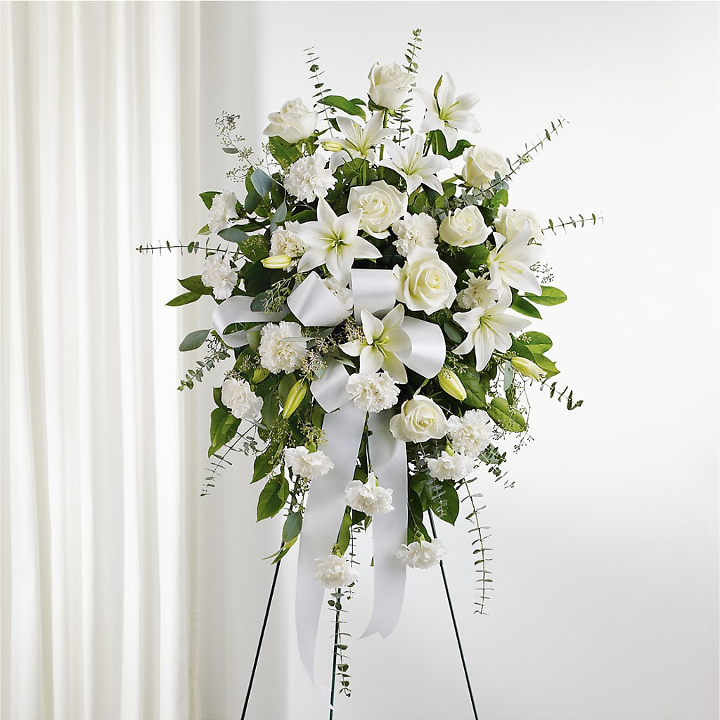 With Care Standing Spray –  Babes Floral Design Llc, Old Fort NC