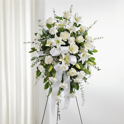 With Care Standing Spray –  Babes Floral Design Llc, Old Fort NC