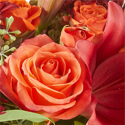 Crimson Leaves Bouquet –  Babes Floral Design Llc, Old Fort NC