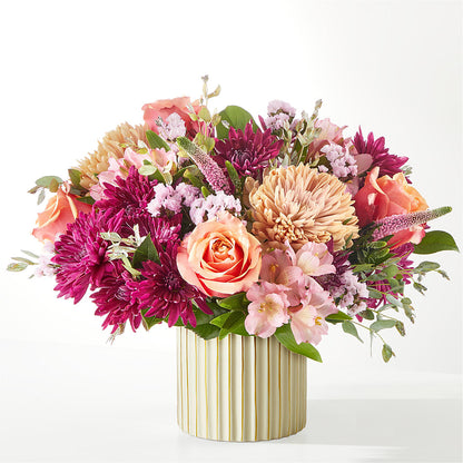 Berry Cobbler Bouquet with Ivory Vase –  Babes Floral Design Llc, Old Fort NC