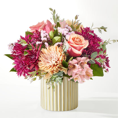 Berry Cobbler Bouquet with Ivory Vase –  Babes Floral Design Llc, Old Fort NC