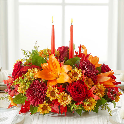 Autumn's Embrace Centerpiece –  Babes Floral Design Llc, Old Fort NC