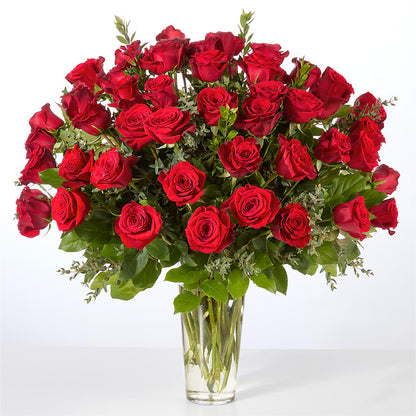Forever Yours Fifty Stem Red Rose Bouquet –  Babes Floral Design Llc, Old Fort NC